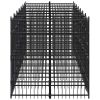 Outdoor Dog Kennel Steel 138.9 ft²